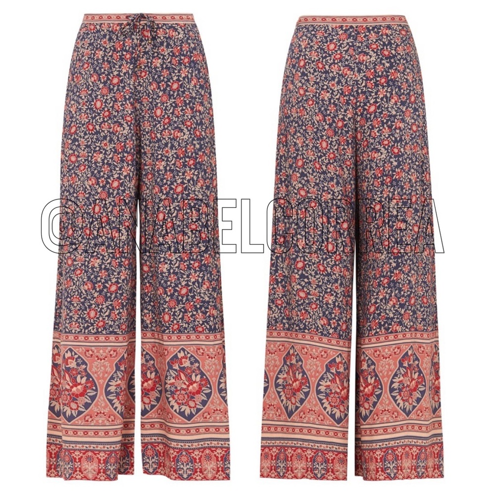 🚫SOLD🚫 NWT Spell Jasmine Navy Palazzo Pants and Matching Top Set – Large - Picture 3 of 9